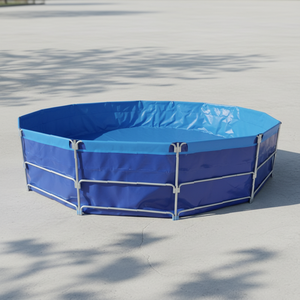 <span class=keywords><strong>Bassin</strong></span> à poissons en plastique de grande taille, pliable, mobile, portable, en tôle galvanisée écologique, fabriqué en Chine - Product Image 1