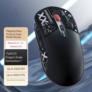 ماوس ألعاب خفيف الوزن ، ماوس مكتب للألعاب <span class=keywords><strong>3</strong></span> وضع AI قابل لإعادة الشحن ماوس لاسلكي للألعاب الكمبيوتر مع إضاءة خلفية RGB - Product Image 3