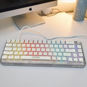 คีย์บอร์ด <span class=keywords><strong>CIY</strong></span> NOVICE 84 ปุ่ม ฝาครอบใส สามโหมด แบบถอดเปลี่ยนสวิตช์ได้ คีย์บอร์ดแบบมีสายสำหรับแล็ปท็อป ภาษาอังกฤษ ชุด DIY - Product Image 2