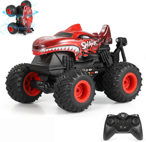 DWI 2,4 Ghz 1:20 All Terrain Shark Coche de control remoto con música y luz 360 grados RC Novedad Juguete Regalos para niños y niñas - Product Image 1