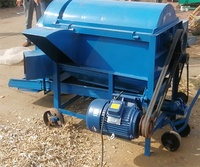 Machine à battre le riz et le blé multifonctionnelle, batteuse de céréales diesel-électrique pour paddy, soja et sorgho
