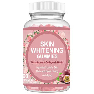 Colágeno Biotina para blanquear la piel Gummies Suplemento dietético antioxidante para el cuidado de la piel Antienvejecimiento Seguro para todas las mujeres embarazadas - Product Image 1