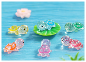 Regalo para niños, adorno en miniatura de dibujos animados, resina 3D, Rana, Tortuga, dinosaurio, Newt, figurita, juguete de <span class=keywords><strong>Animal</strong></span> para bebé, decoración de paisaje de estanque - Product Image 6