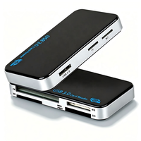 Lecteur de cartes tout-en-un 6 en 1 USB 3.0 TF/CF/SD/XD/M2/MS pour MP3, appareil photo numérique, téléphone, lecteur de cartes, lecteur de cartes mémoire