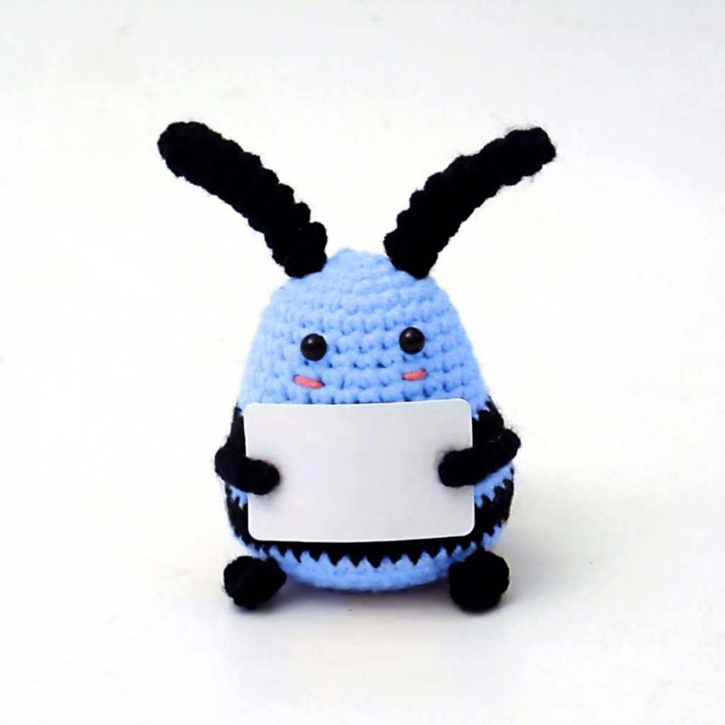 Abeille bleue à gros fond