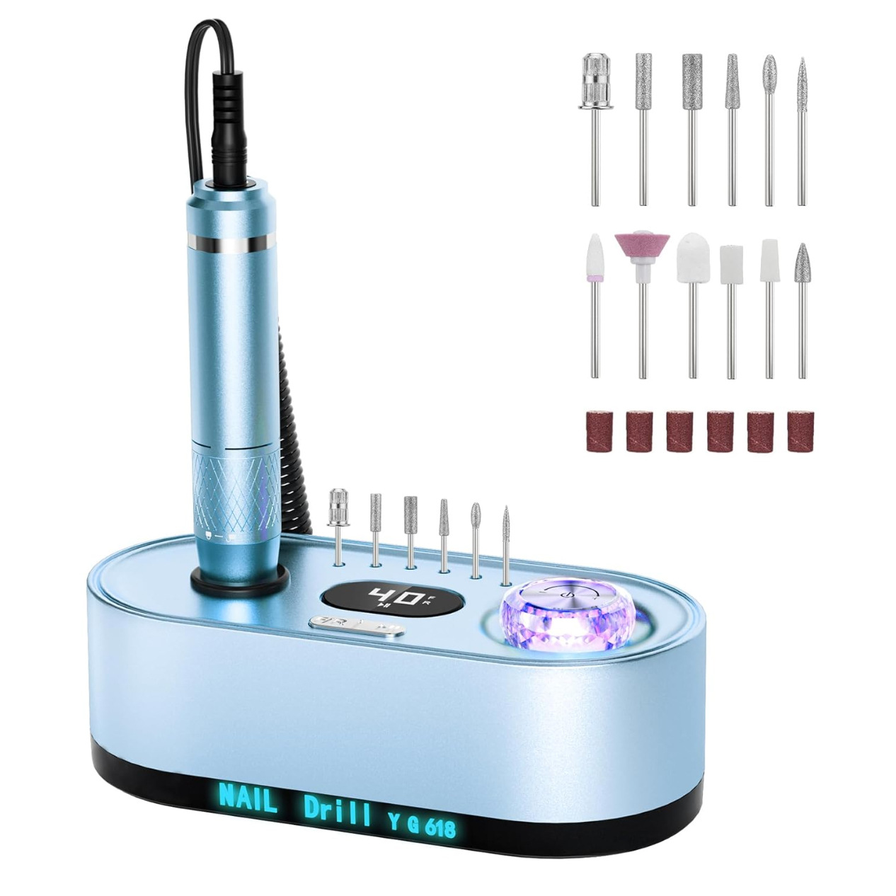 Modèle standard US + 40 000 tours + bleu clair