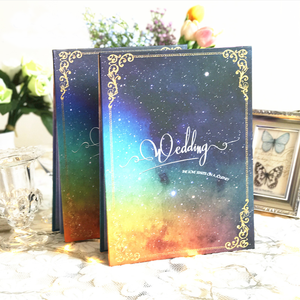 <span class=keywords><strong>Livre</strong></span> d'or de mariage personnalisé, accordéon concertina, reliure rigide, couverture à rabat - Product Image 3