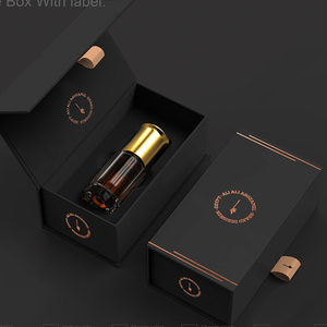 Boîte d'emballage de luxe <span class=keywords><strong>en</strong></span> papier pour flacon compte-gouttes vide, flacon de parfum <span class=keywords><strong>en</strong></span> verre, boîte cadeau magnétique bleue personnalisable - Product Image 2