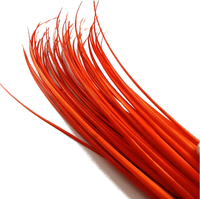 60cm rouge colonne vertébrale plume plumes d'autruche pour artisanat bricolage chapellerie chapeau course fascinateur chapeaux casque cheveux Costume accessoire