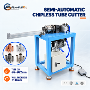Machine de découpe de tubes sans copeaux semi-automatique pour tubes en acier inoxydable, cuivre et aluminium, sans bavures - Product Image 1