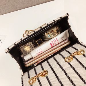 Bolso Bandolera de Lona de Alta Calidad, Versátil y Elegante, con Cadena Moderna, Novedad de Verano 2019 - Product Image 4