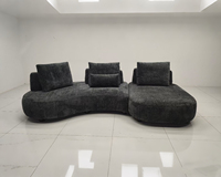 Ensemble de canapé modulaire moderne en velours, convertible, extensible, lavable, avec fonction couchage, en tissu doux, pour appartement, centre commercial, villa, haut de gamme