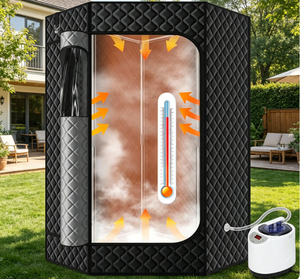 Vanace Tente de sauna portable pliable à usage domestique Tente de sauna à vapeur de vente en gros pour salle de spa humide - Product Image 1