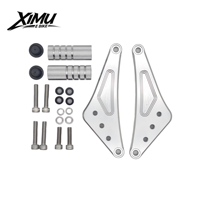 Repose-pieds avant exclusifs XIMU en alliage d'aluminium CNC pour passager, idéaux pour les motos Light Bee - Accessoires moto
