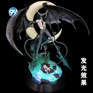 Figurines d'action Anime de 40 cm, jouets, figurine <span class=keywords><strong>Cifer</strong></span>, modèle en PVC, statue avec lumière, cadeaux, Figura Bleach Ulquiorra, figurine en plastique, artisanat - Product Image 4