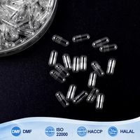 Capsules vides transparentes de toutes tailles en HPMC végétal de qualité supérieure, prix usine, avec impression de logo possible