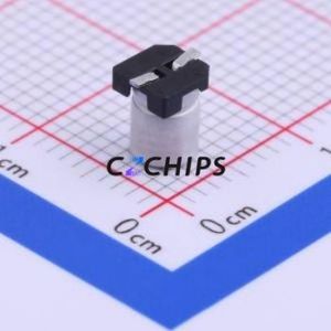 ตัวเก็บประจุแบบอิเล็กโทรไลต์อะลูมิเนียม SMD รุ่น VEU100M1CTR-0406, ขนาด D4xL5.7 มม., 10uF, 20%, 16V, ขา 4 มม. - Product Image 2