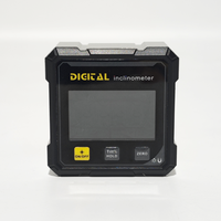Inclinomètre numérique industriel rechargeable DIY avec double laser rouge, magnétique sur quatre côtés, précision 0,2, boîtier en plastique