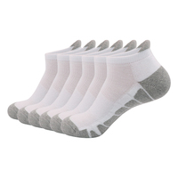 Hommes Vente Pas Cher Noir Gris Couleur Rayé Cool Basketball Formation Compression Cheville Haute Court Sports Sweat Chaussettes pour Marques