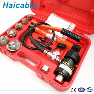 SKP-15 kit d'outils de perforation hydraulique Knockout panneau en acier outils de fabrication de trous ensemble de matrices rondes et carrées - Product Image 2