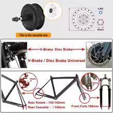 Полный двигатель Kit1500w 2000 Вт 3000 Вт велосипед 5 кВт велосипедный Электрический велосипед полный комплект для преобразования электровелосипеда с зарядным устройством - Product Image 3