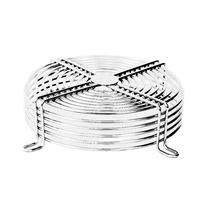 Grille de protection industrielle pour radiateur et condenseur-Protection en maille d'acier inoxydable revêtue de PVC noir pour une ventilation et une sécurité maximales