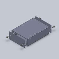 Boîtier de jonction en aluminium DIY 80*58*24mm, boîtier de batterie en aluminium, boîtier de projet électrique personnalisé, boîtier d'amplificateur en aluminium