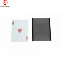 WOW 1.0 Magie Tricks La carte noire magique disparaît Illusion Toy Stage Stunt Props Plastic Close-up Poker