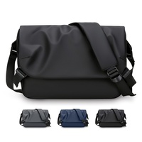 Sac bandoulière imperméable en tissu Oxford avec rabat, grande capacité, sac de sport pour homme - Respirant, mode urbaine, voyage d'affaires