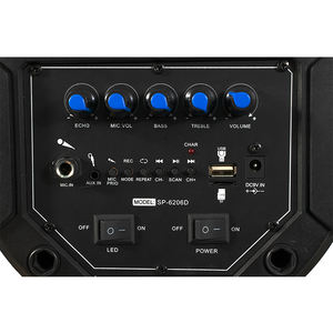 Dual <span class=keywords><strong>6</strong></span>.5นิ้ว JB สาธารณะขายร้อนรุ่น DJ Sound System Blue-การเชื่อมต่อ <span class=keywords><strong>Echo</strong></span> <span class=keywords><strong>Dot</strong></span> 4th Generation ลำโพงแบบพกพา - Product Image 4