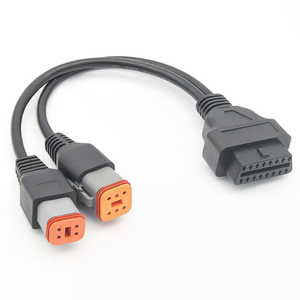 Câble adaptateur OBD2 6+4 broches 2 en 1, 6 broches 4 broches <span class=keywords><strong>pour</strong></span> Harley---Davidson - Product Image 1