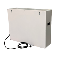 Déshumidificateur mural ultra-mince en métal 200L pour petite maison moderne, 2900W, débit d'air 2000m³/h, pour piscine et usage domestique
