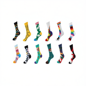 Calcetines a media pantorrilla de moda, tallas 37-45, colores mixtos para hombres y mujeres - Product Image 2