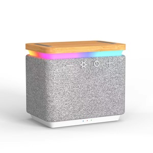 Altavoz Bluetooth Portátil <span class=keywords><strong>de</strong></span> 5W, Audio <span class=keywords><strong>de</strong></span> Escritorio, Regalo, <span class=keywords><strong>Boombox</strong></span>, <span class=keywords><strong>Cargador</strong></span> Inalámbrico <span class=keywords><strong>de</strong></span> 15W, Lámpara RGB, Altavoz <span class=keywords><strong>de</strong></span> Tela - Product Image 4