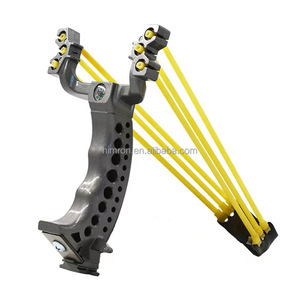 Hochwertige <span class=keywords><strong>Big</strong></span> Power Sling shot Outdoor Jagd Faltbare Schleuder mit Handgelenks tütze Gummiband Sling Shot Katapult - Product Image 2