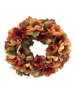 COURONNE D'ANÉMONE EN Polyester ARTIFICIEL/SOIE 30cm - Product Image 1