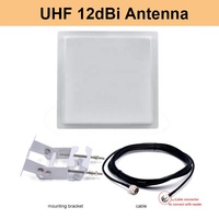 8/9/12dbi 860 960MHz ABS ganancia pasiva de largo alcance UHF RFID antena Horizontal Circular Rfid sistema de gestión de inventario