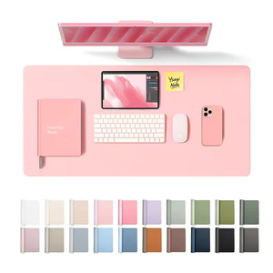 Large Leather Desk Mat Non-Slip PU Leather Mouse Keyboard <b>Pad</b> Office Home <b>Writing</b> Desk Mat Nail Beauty Make-up Desk <b>Pad</b> - Product Image 3