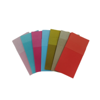 Serviettes de dîner colorées avec poche à double ligne pour restaurant 100% serviettes Airlaid en pâte de bois vierge pour hôtel