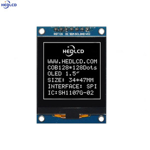 Nhà sản xuất bán 1.50inch 128*128 OLED hiển thị module với bule màu trắng màn hình ssd1107g 7pin SPI giao diện 16 màu xám quy mô - Product Image 2
