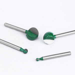 Anpassbarer Hartmetall-Kugelkopf-Fräser mit grünem Überzug und 6mm/3mm Schaft für die Holzgravur CNC-Fräsmaschine ODM OEM unterstützt - Product Image 4