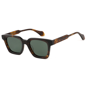 Gafas de Sol Unisex Rectangulares con Montura Completa, Marco de Concha de Tortuga, Lentes Degradadas, 100% Protección UV, Estilo Moderno para Adultos - Product Image 5