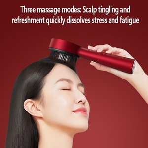 Cepillo de Masaje Capilar con Vibración Rojo y Azul, EMS, Anticaída, Estimulador del Crecimiento del Cabello, Aplicador de Aceite - Product Image 3