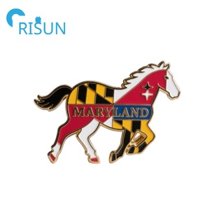 US Maryland Souvenir Customized United <strong>States</strong> Maryland <strong>State</strong> <strong>Map</strong> Flag Pin Brooch Custom Maryland Enamel Lapel Pin Badge - Product Image 5