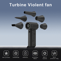 Puissant 4000mAh Rechargeable Jet Fan Turbo Desktop Blower Big Power Handheld Mini Fan pour la qualité industrielle domestique