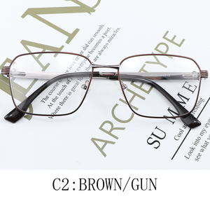 Montures de <span class=keywords><strong>lunettes</strong></span> optiques pour homme, style business, en alliage, à monture complète, personnalisées, à bas <span class=keywords><strong>prix</strong></span> - Product Image 3