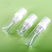 Flacon pompe moussant en plastique PET pour savon liquide cosmétique, distributeur de mousse, disponible en tailles 30ml et 50ml