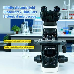 オリジナル工場光学無限遠高級顕微鏡教育学校実験室双眼顕微鏡生物顕微鏡ラボ - Product Image 3