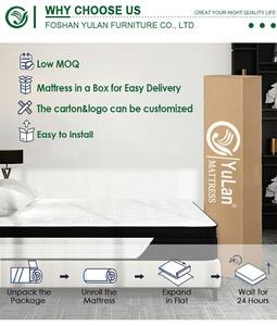 Matelas en mousse à mémoire de forme <span class=keywords><strong>ISPA</strong></span> 100% matelas à ressorts en tissu à bulles souple en latex naturel avec sensation de berceau - Product Image 6