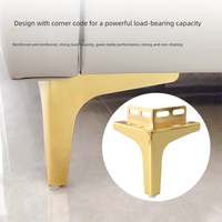 Pieds de support en métal en forme de Trident pour canapé Table basse pieds d'armoire de luxe pour meubles TV pieds de meubles de luxe légers
